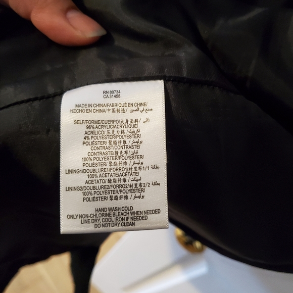 Size 8 Black Sleeveless Cocktail Holiday Dress with Tweed Skirt - Picture 7 of 7